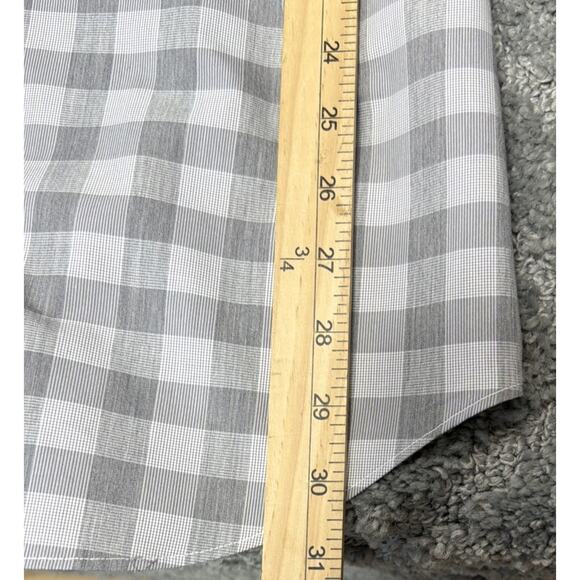 Banana Republic non-iron tailored slim fit gray button up L Preppy Career Church - Picture 5 of 6